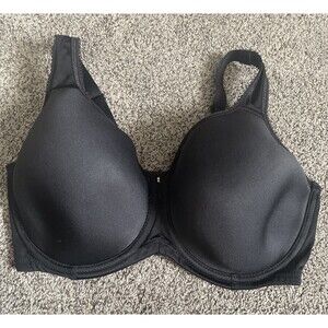 Wacoal 853192 Full Figure Seamless Underwire T Shirt Bra Black 34DDD